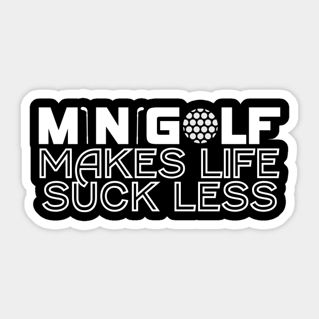 Minigolf Saying Joke Pun Mini Golf Sticker by DesignatedDesigner